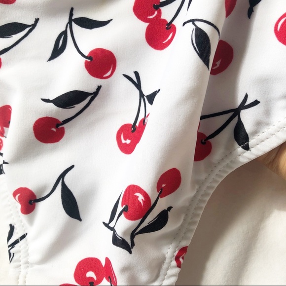 NWT Shoshanna Swimwear White Cherry Bottoms - Picture 4 of 7